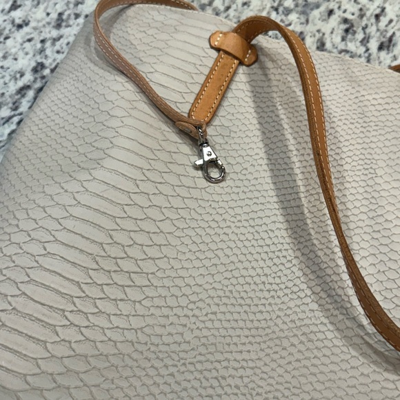 Consuela Cream Tote Bag with accessories.  Gently used. See pics for flaws. - Picture 3 of 16